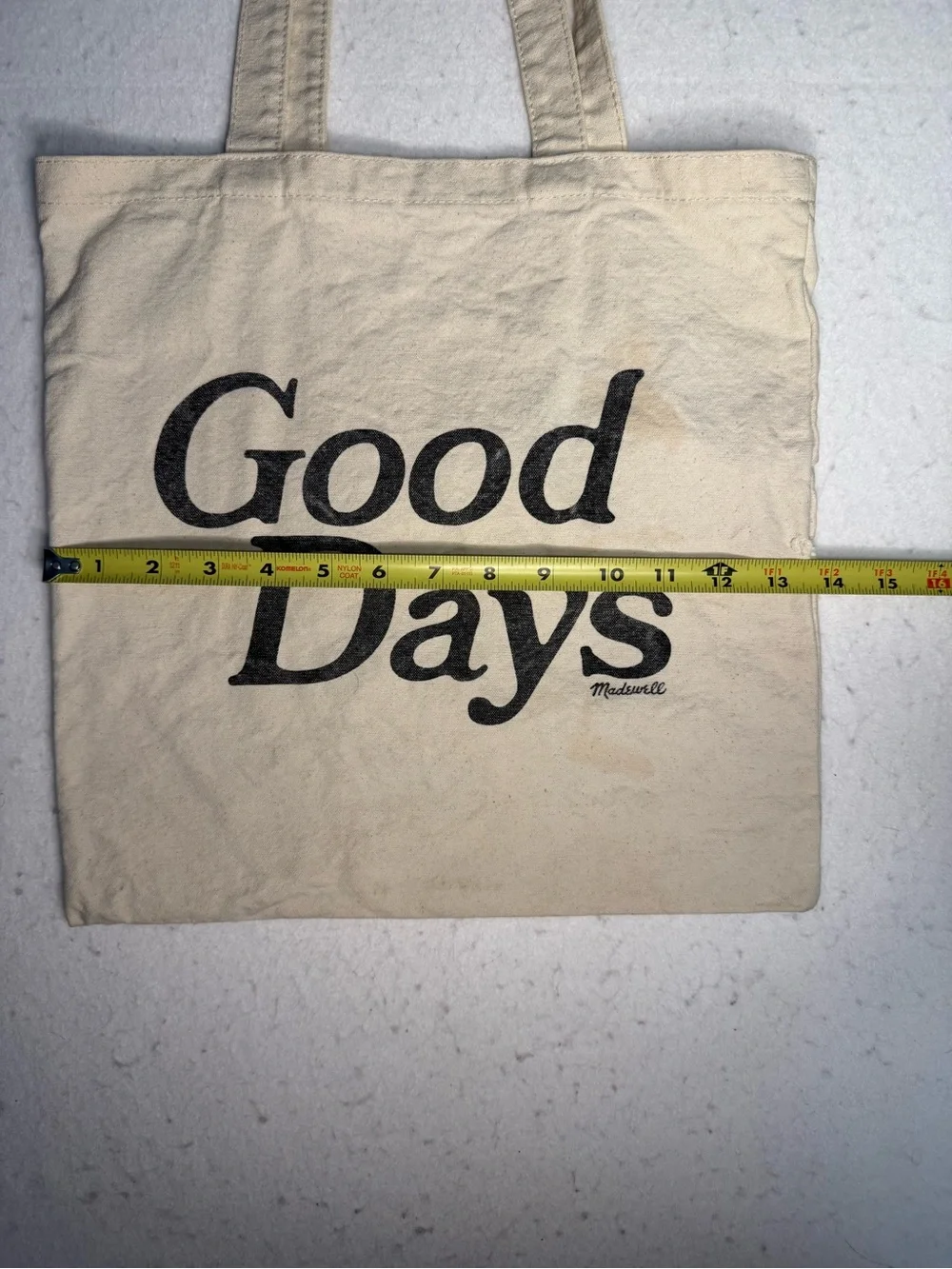 Madewell Good Days Cream Reusable Canvas Tote Bag